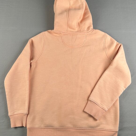 Carhartt Clarksburg Hoodie Women’s Large Pullover Sweatshirt Apricot Work Fleece - Picture 8 of 9